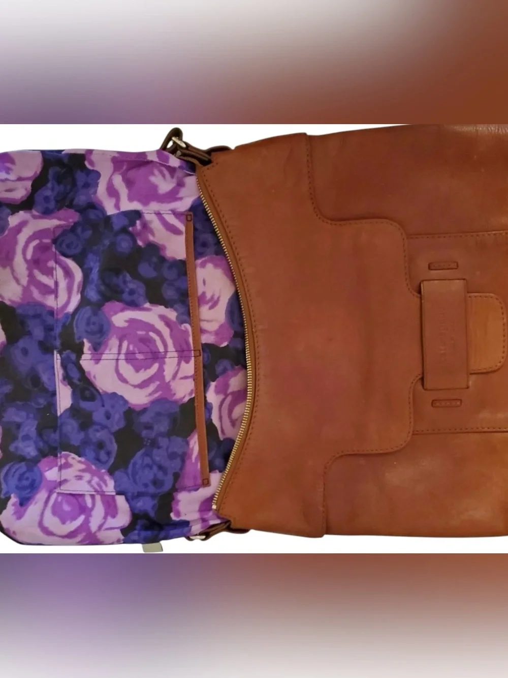 EUC VINTAGE KATE SPADE SAVONA COGNAC LEATHER HOBO